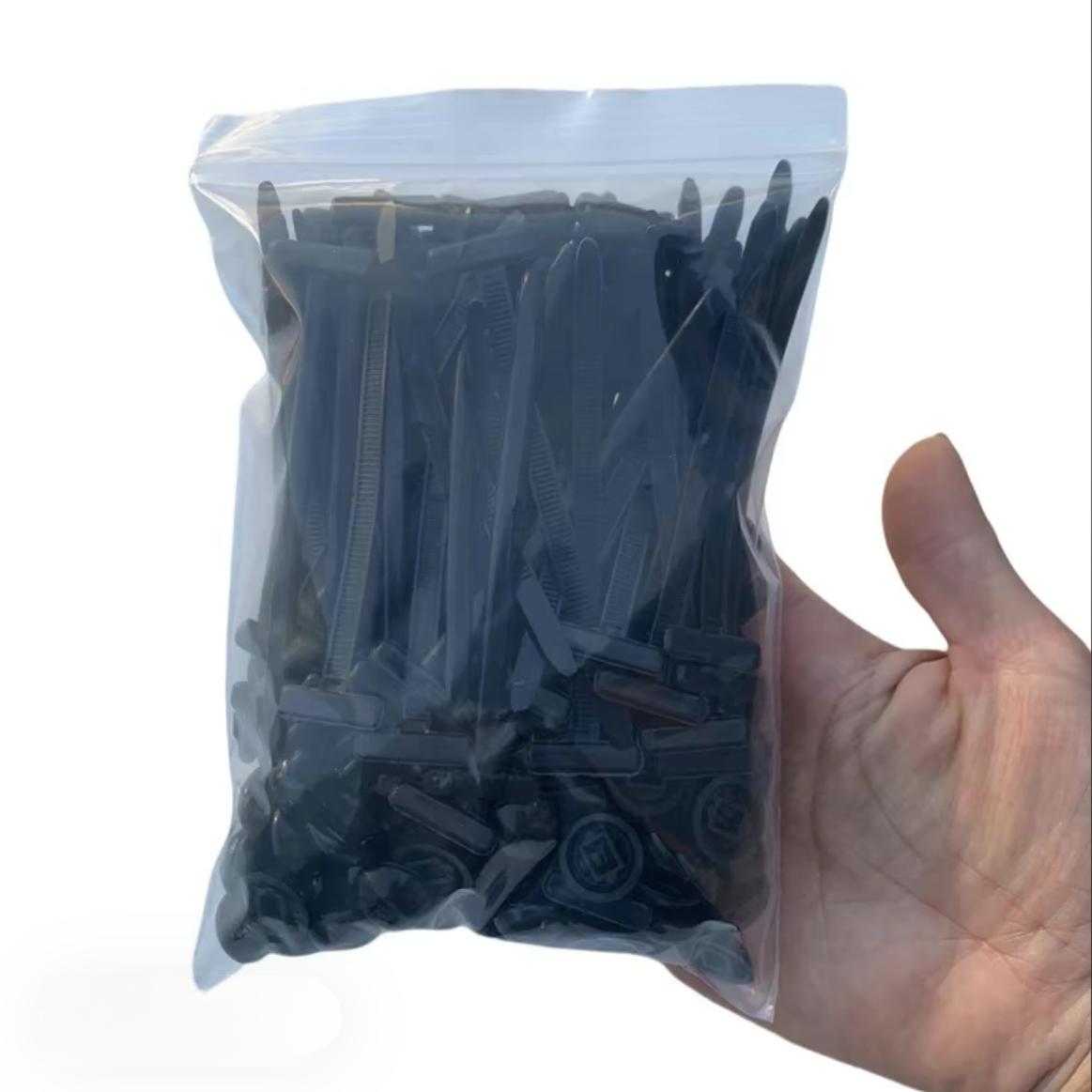 100Pcs Heavy-Duty Nylon Universal Cable Ties Self-Locking Buckle Multipurpose Tool for Car Daily Repairs Anti-Corrosion Eco-Friendly Durable No Warranty