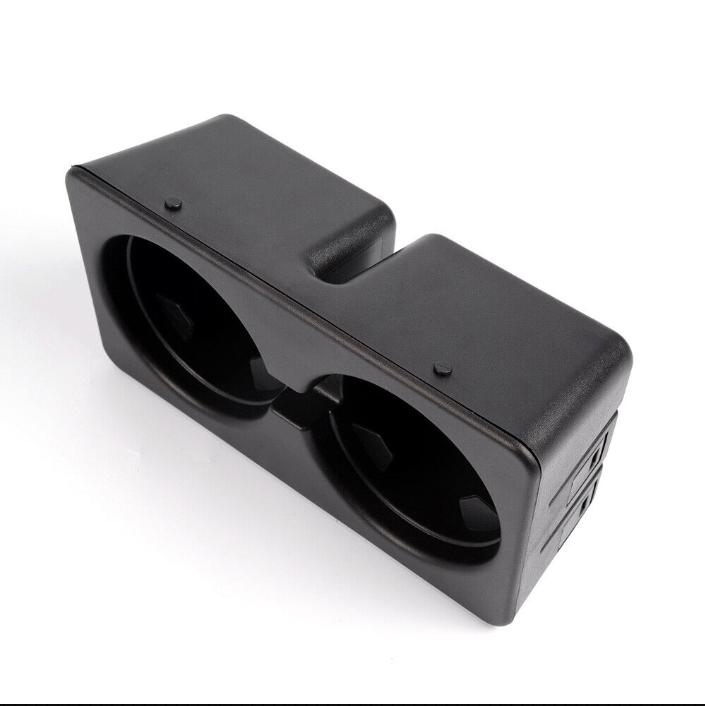 G-PLUS- Dual Cup Holder Insert Fit For 07-14 GMC Cadillac Chevy Rear Seat Center Console coinholder