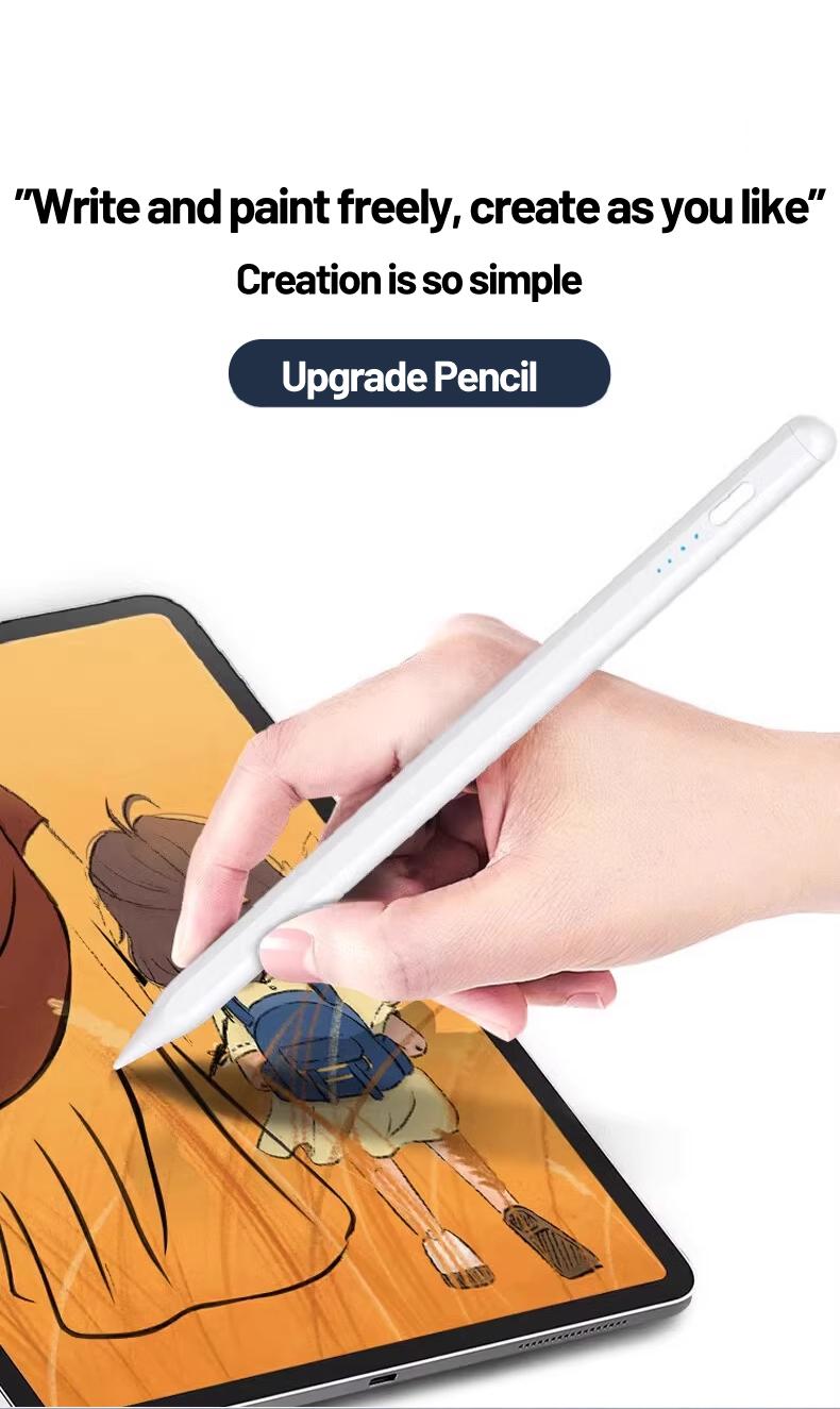 Universal Touch Pen for Android iOS Windows, Capacitive Screen Touch Function, Compatible with iPad Apple Pencil Huawei Xiaomi Tablets, Touchscreen Pen, Capacitive Stylus Pen, USB Rechargeable Stylus