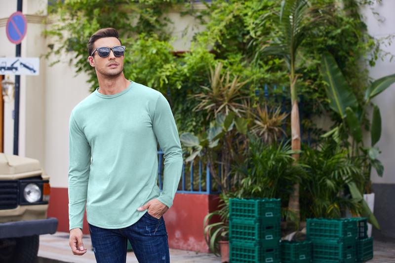 COOFANDY Men 2 Pack Muscle Fitted T Shirt Gym Workout Athletic Long Sleeves Tee COOFANDY Men 2 Pack Muscle Fitted T Shirt Gym Workout Athletic Long Sleeves Tee