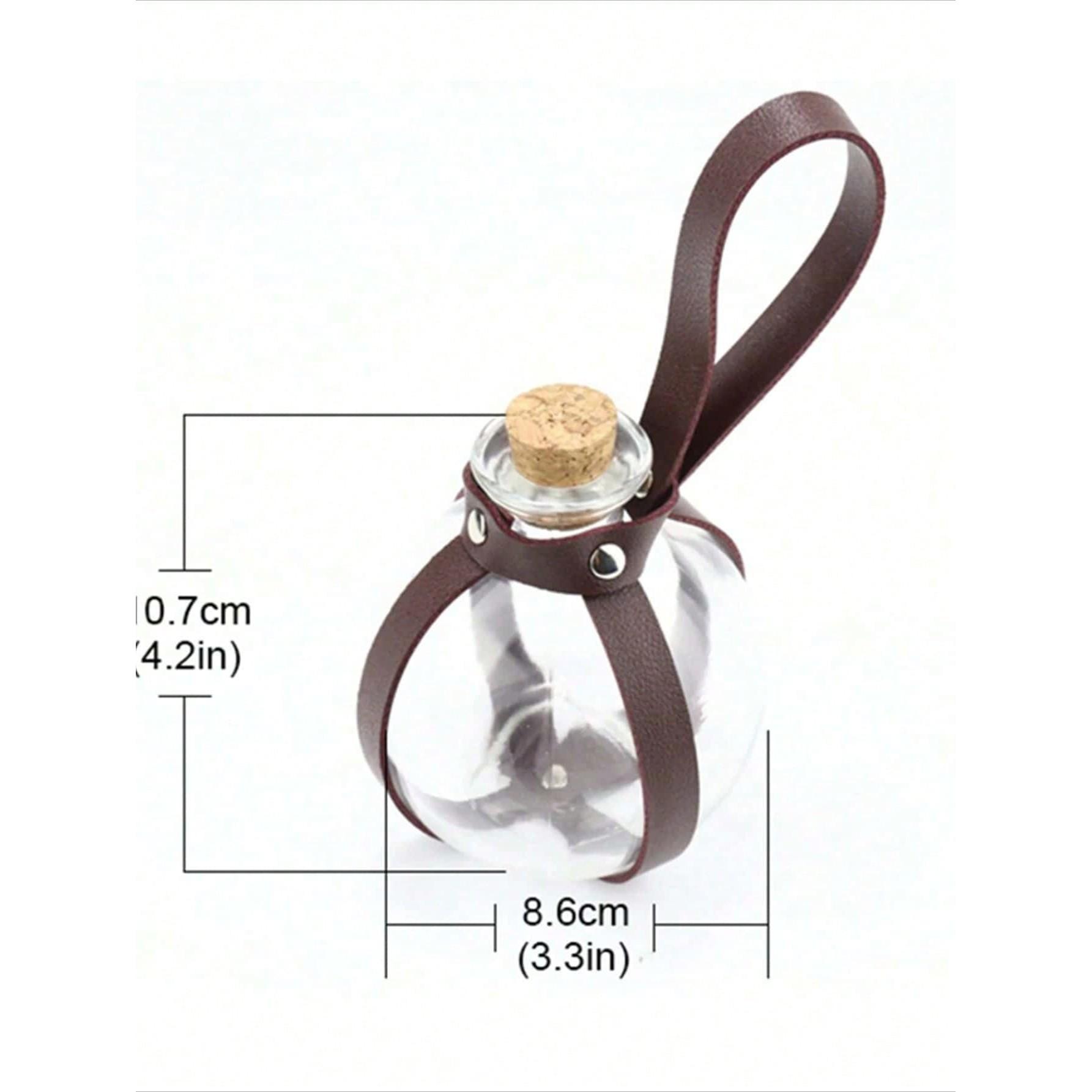 3pcs Medieval Viking Role Play Set, Vintage Belt + Buckle Phone Waist Bag + Witch Potion Bottle, Halloween Costume Accessories