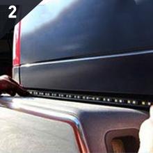 Nilight 60" Truck Tailgate Light Bar 108 LED Single Row Light Strip with Red Running Brake Lights Turn Signal White Reverse Light  Lightbar