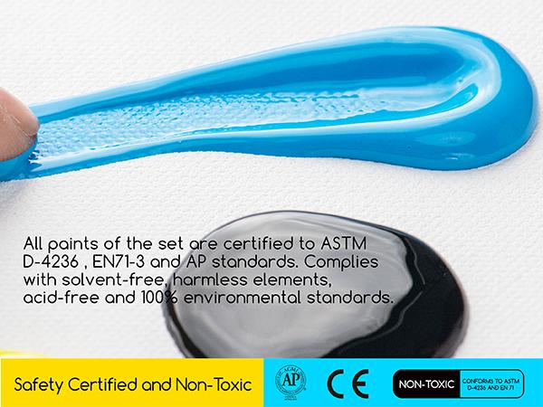 MEEDEN Art US Fluid Pastel Acrylic Paint Set, 6 Vibrant Colors (2 oz, 60 ml), Rich Pigments, Non-Toxic High Flow Art Paints