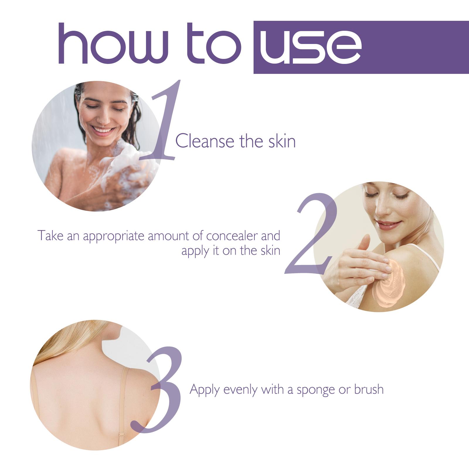 Body Concealer Makeup Waterproof No Transfer, Leg Vein Cover up Makeup for Varicose Veins Waterproof Black Skin, Leg and Body Scar Cover up Makeup for Tattoo Cover Up Oil Acne