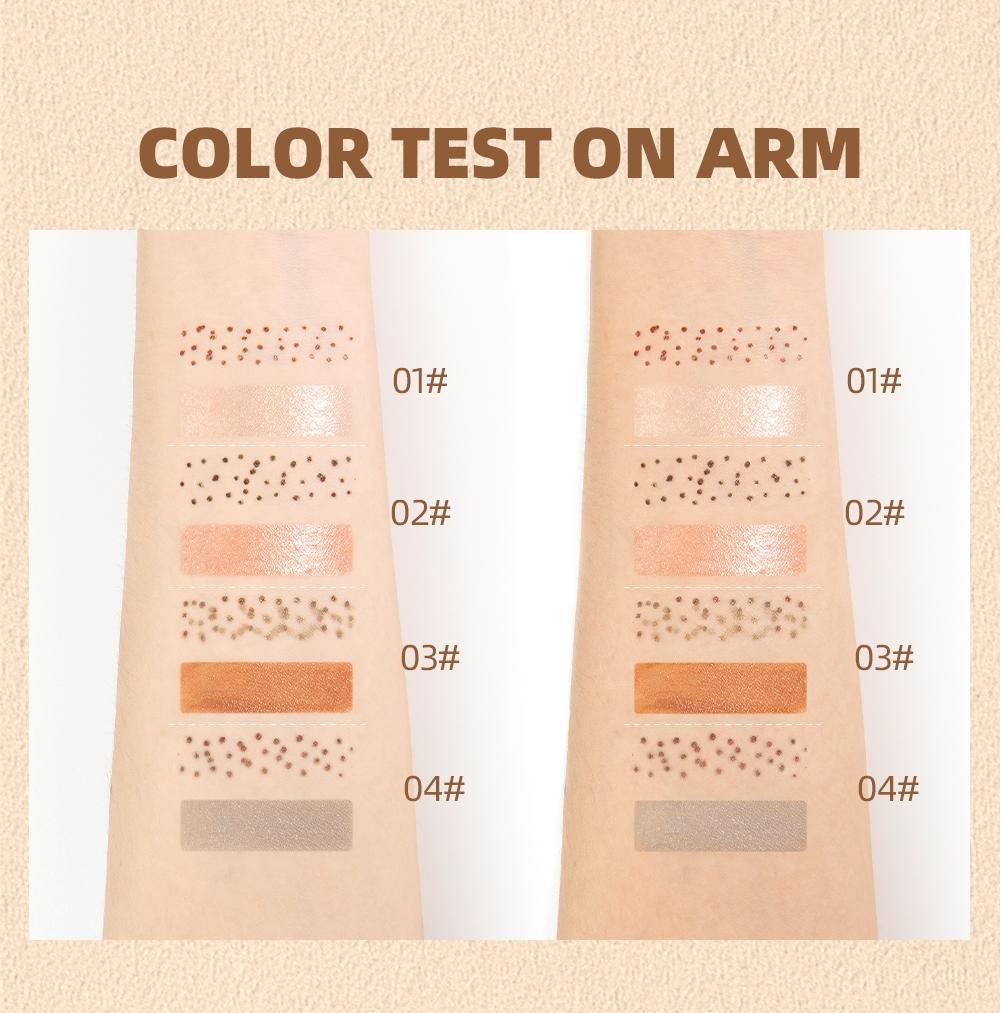 2-in-1 freckle pen, waterproof, sweatproof, long-lasting, shimmering highlighter makeup, double-headed freckle pen