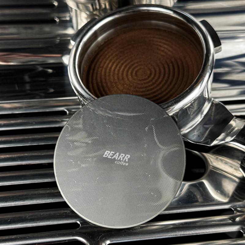 Italian Coffee Drip Tray 51-58mm, Ultra-Thin Stainless Steel Water Divider, Magnetic Support, Ideal for Espresso Machines