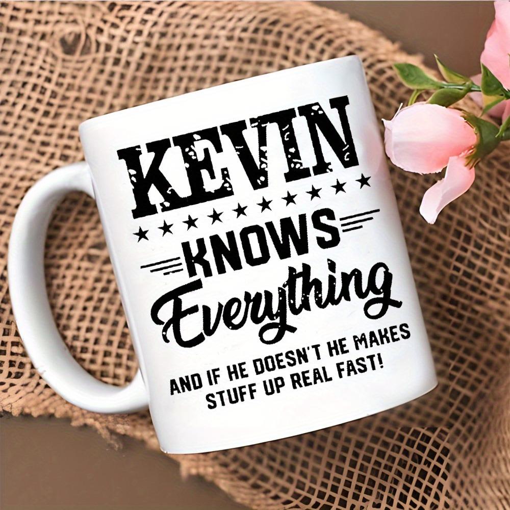 1pc Kevin-Themed Funny Ceramic Cup - Durable & Reusable Coffee/Milk Cup Suitable for Kevin Fans, Novelty Gift, Hand Wash Only, Iconic, Unisex for s & (Ceramic Cup)