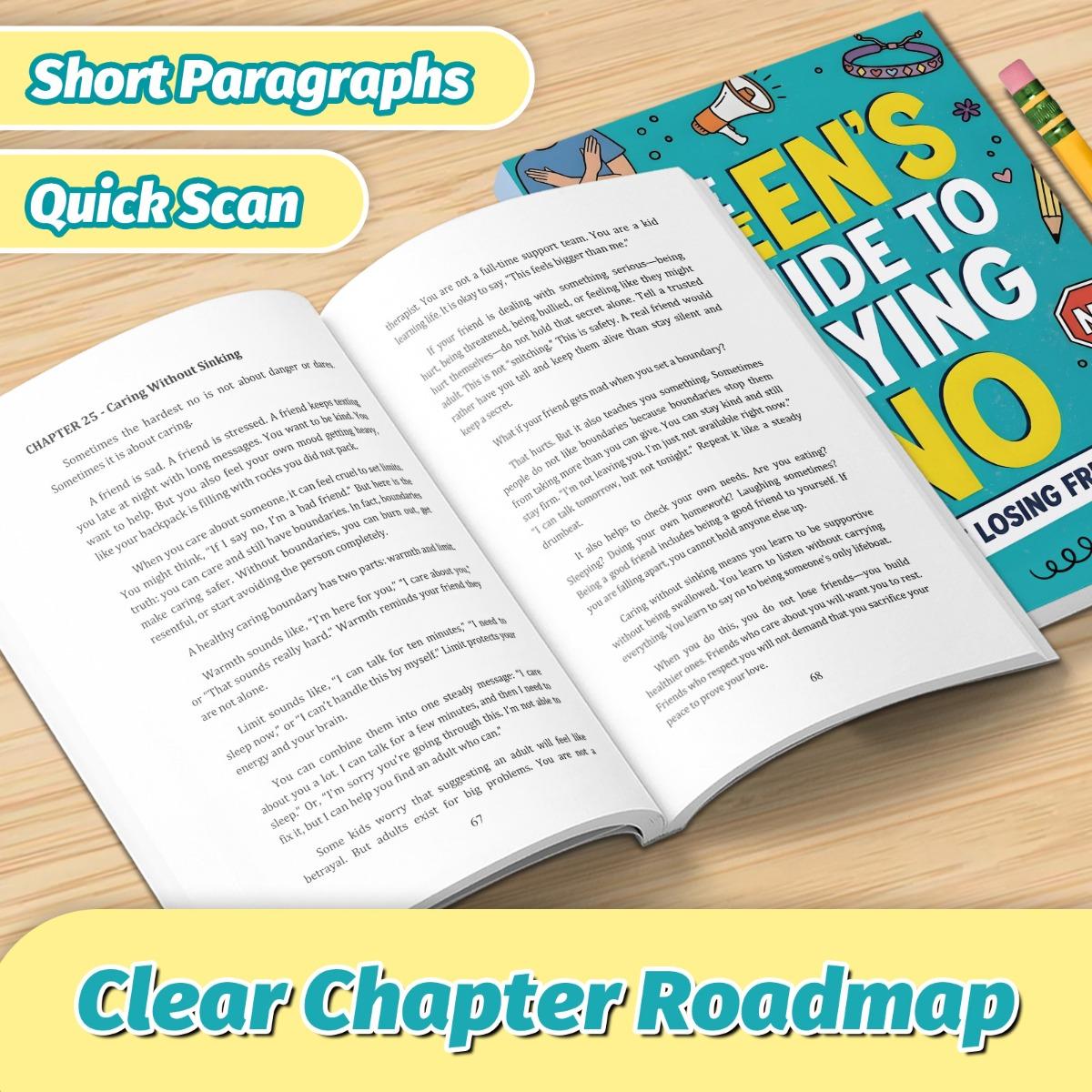 The Teen’s Guide to Saying No — Set Boundaries, Handle Peer Pressure & Keep Good Friends : practical scripts, calm comebacks, and decision tools for real-life situations