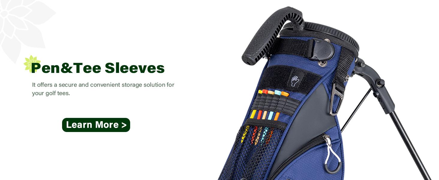 UNIHIMAL Par 3 Golf Lightweight Stand Carry Bag PRO with Dual Shoulder Straps –Pitch n Putt Golf Bag Easy to Carry and Durable for The Driving Range, and Executive Courses – 31.5 inches Tall