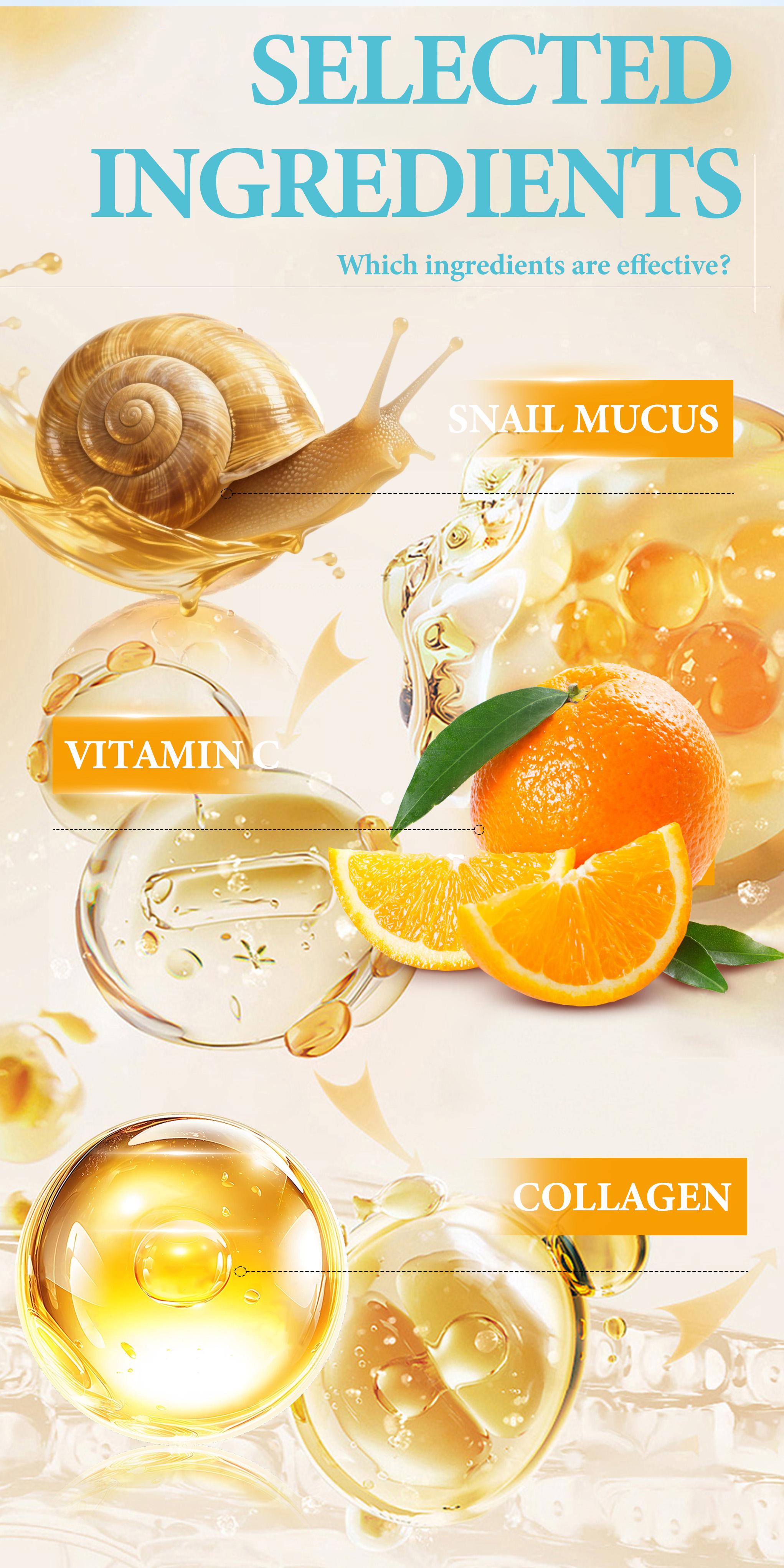 Cosnyce Snail Mucus Essence Capsules, Hyaluronic Acid Collagen Retinol, Moisturizing Skincare, Firming and Hydrating