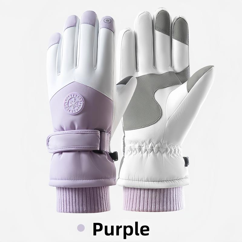 Winter Ski Gloves Waterproof Windproof Thick Warm Non-Slip Touchscreen Compatible for Cycling Driving Outdoor Sports Outdoor Activity Gloves