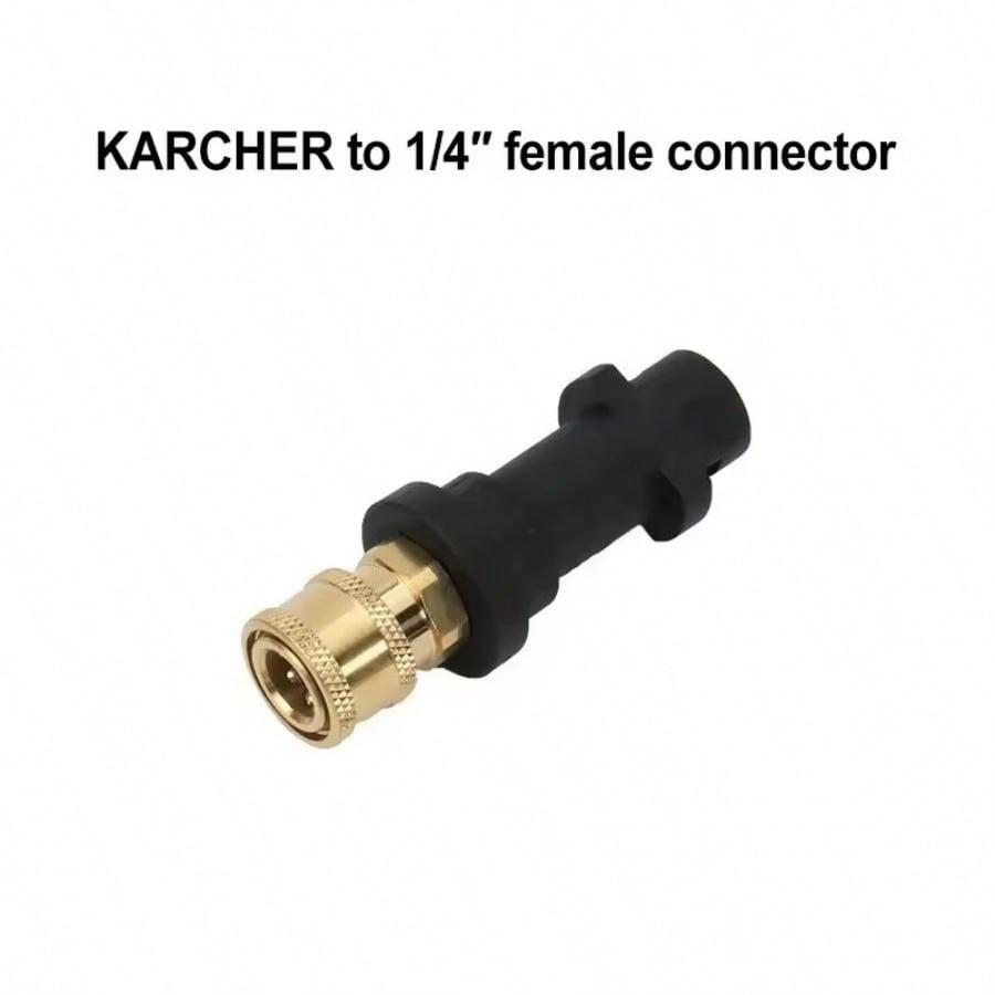 Fits Karcher K2-K7 Pressure Washer Adapter Set with 5 Color Nozzles & Foam Cannon - Quick Connect Kit