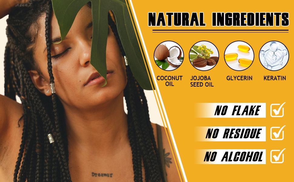 8.8OZ Strong Hold Braiding Gel for Twists, Locs, and Cornrows - Tames Frizz, High Shine, No Flake, Easy Edge Control Organic Ingredients Haircare 8.8OZ Strong Hold Braiding Gel for Twists, Locs, and Cornrows - Tames Frizz, High Shine, No Flake, Easy Edge Control Organic Ingredients Haircare