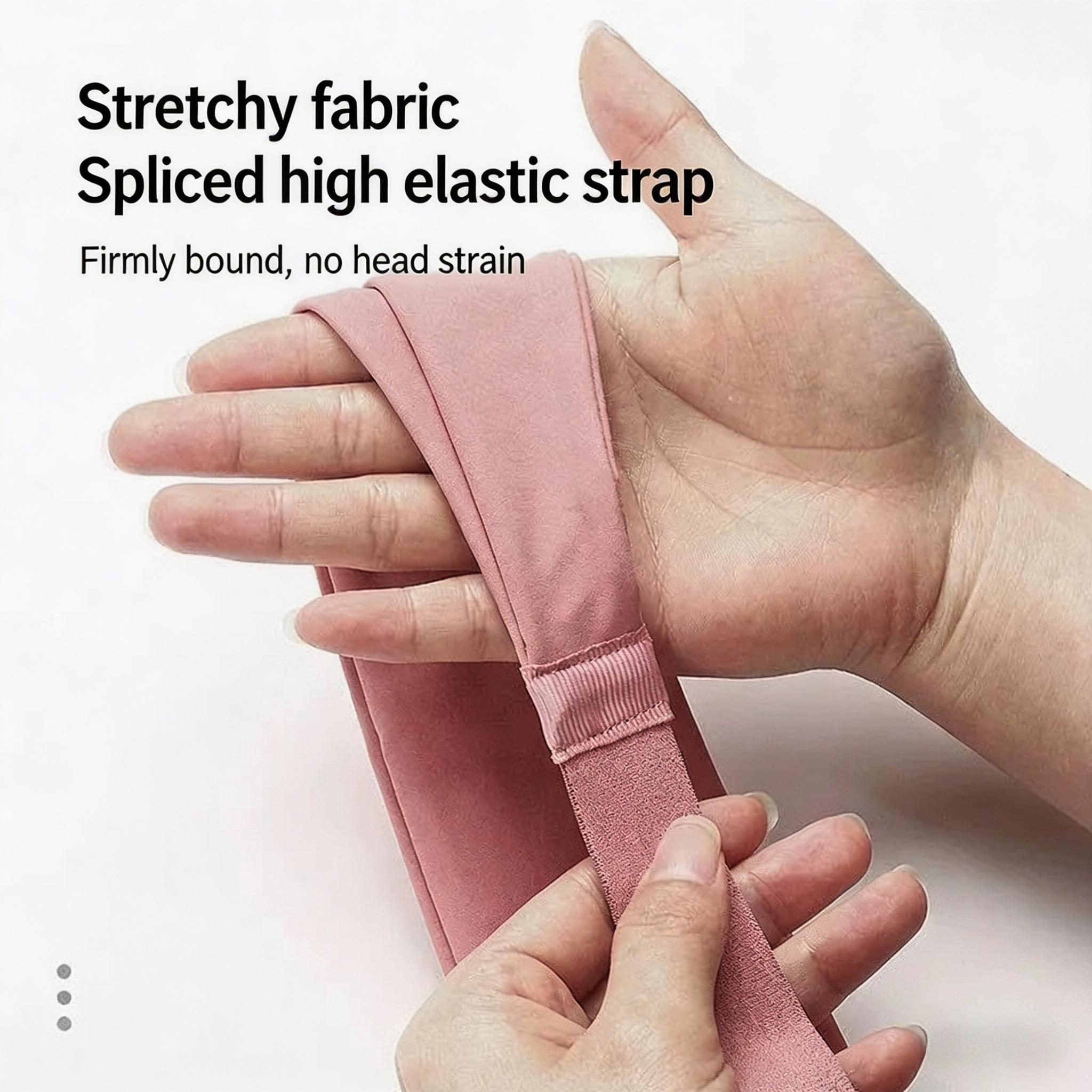 2PCS Stretchy Athletic Headband Sweat Proof Hair Band for Men Women Perfect for Yoga Cycling Basketball