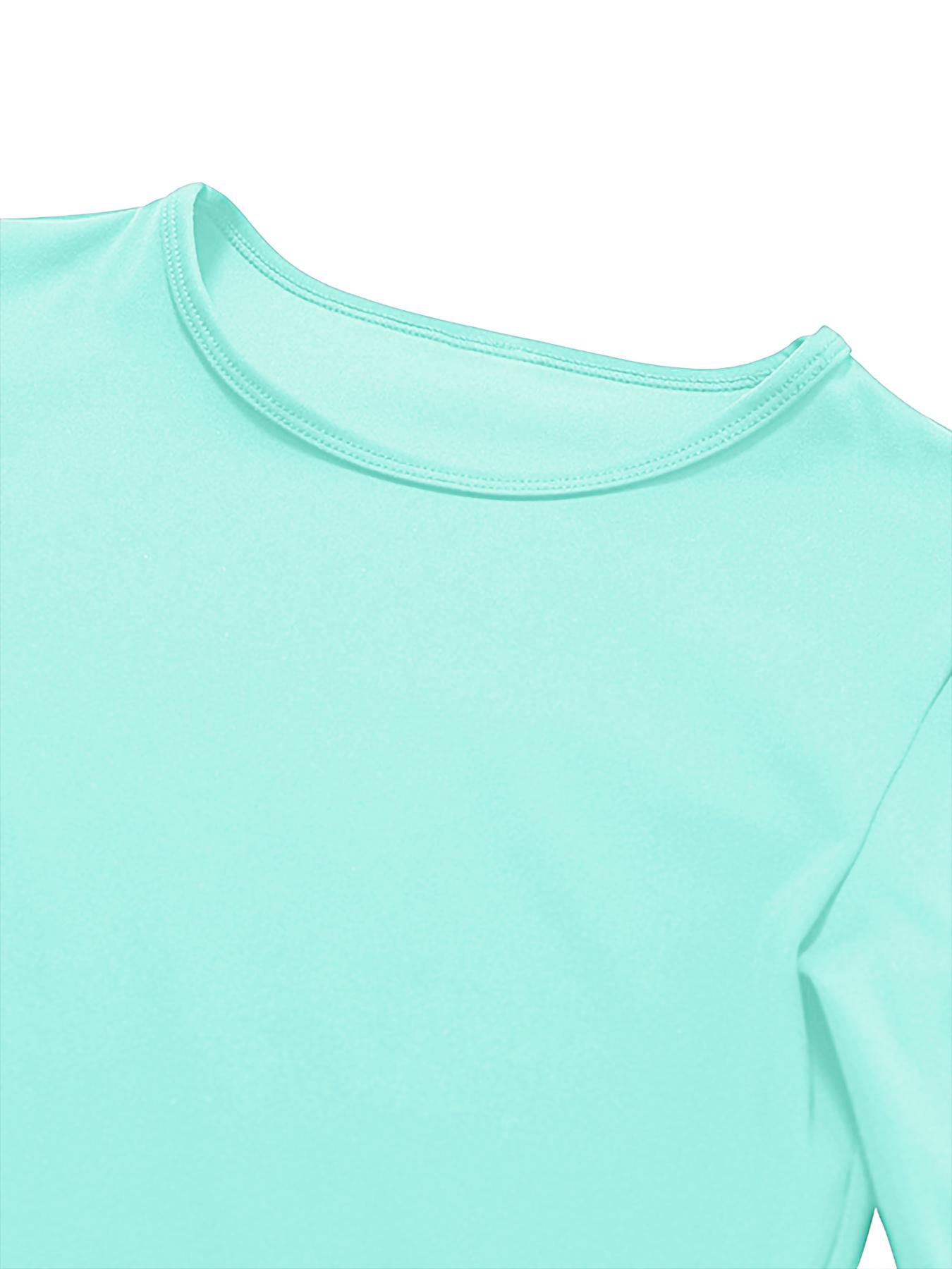 3 Pcs Sporty Long Sleeve Shirts, High Elasticity Waist Slimming Quick-Dry Breathable Fabric, Ideal for Running Gym Travel Home Wear, Athletic Fashion Activewear