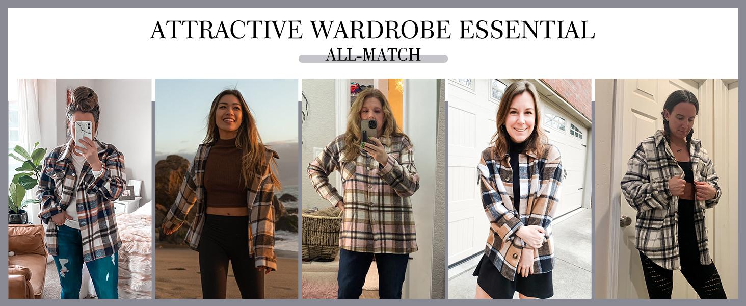 Angerella Womens Casual Plus Size Shacket Jacket Long Sleeve Button Down Shirts Blouses Tops Collared Coats Angerella Womens Casual Plus Size Shacket Jacket Long Sleeve Button Down Shirts Blouses Tops Collared Coats