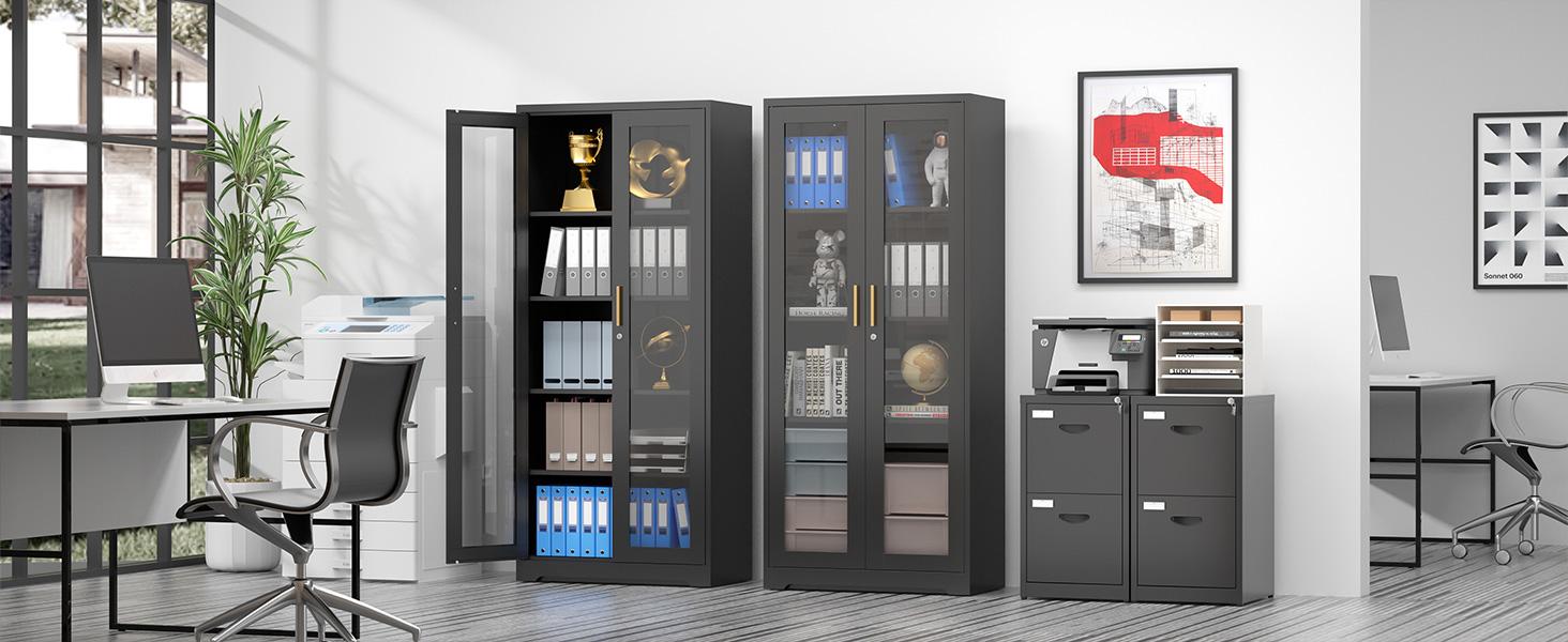 71-inch steel-framed glass display cabinet with lock and 5 adjustable shelves for collectibles, books, and wine. Freestanding cabinet Freestanding cabinet Kitchen furniture Freestanding Cupboard storage cabinets 71-inch steel-framed glass display cabinet with lock and 5 adjustable shelves for collectibles, books, and wine. Freestanding cabinet Freestanding cabinet Kitchen furniture Freestanding Cupboard storage cabinets