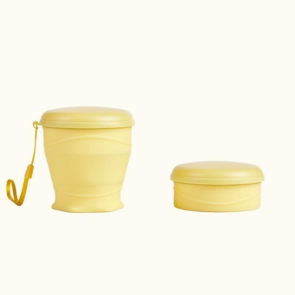 180 milliliters foldable water bottle, silicone foldable travel cup - Silicone foldable camping cup with lid - Easy to store, convenient to carry, suitable for travel and camping use