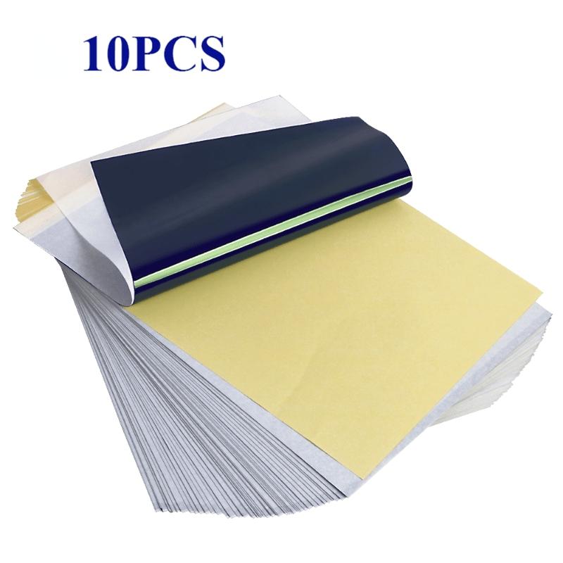 10pcs Tattoo Transfer Paper 10pcs Master Classic 4 Layers Freehand Tattoo Transfer Machine Thermal Copier High Quality Stencil Magic Paper