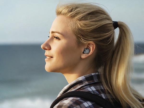 TOZO E1 Wireless Earbuds Build in Mic Clear Calls Ergonomic Light-Weight Bluetooth 5.3 in Ear Headphones IPX6 Waterproof Premium Stereo Sound Headset 30H Playtime with 32 EQs via APP, Black FathersDayGift Audio Charging earbuds headphones bluetooth