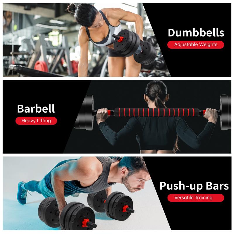 22/44LBS Adjustable-Dumbbells-Sets,Free Weights-Dumbbells Set of 2 Convertible To Barbell A Pair of Lightweight for Home Gym,Women and Men Equipment 22/44LBS Adjustable-Dumbbells-Sets,Free Weights-Dumbbells Set of 2 Convertible To Barbell A Pair of Lightweight for Home Gym,Women and Men Equipment