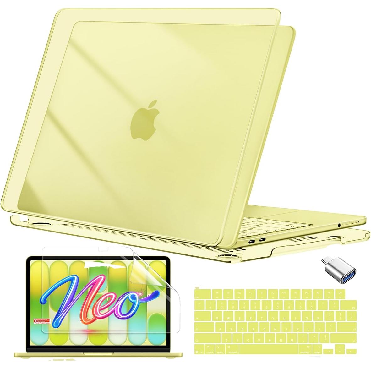 Macbook Neo Case 13 Inch 2026 Model A3404, Anti-Fingerprint, Scratch & Crack Resistant, Sturdy Hard Shell Cover, Official Color Match, Durable Protective Cover