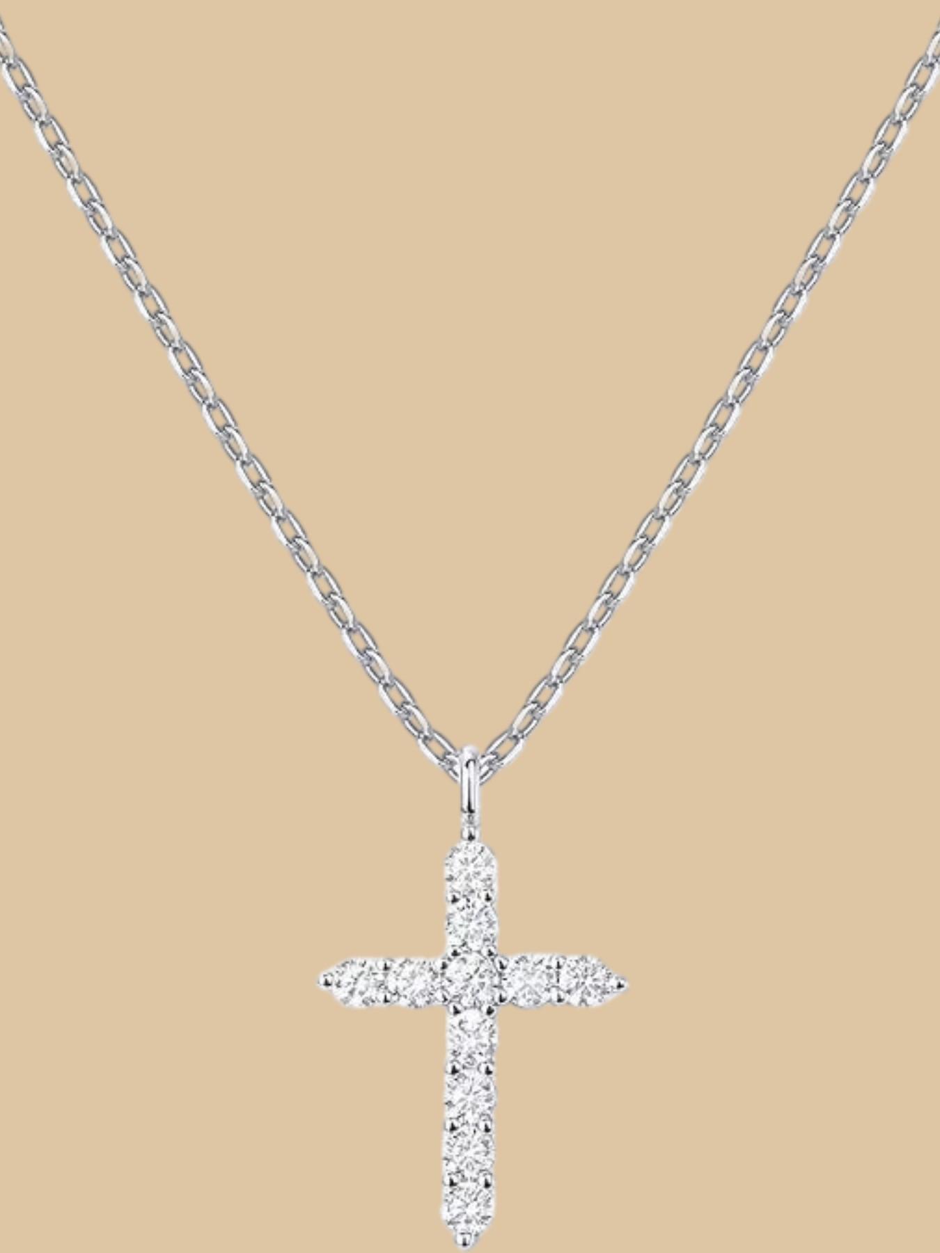 European Cross Necklace for Women, All-Season Faith Pendant, Elegant Daily Wear, Perfect for Parties and Special Occasions