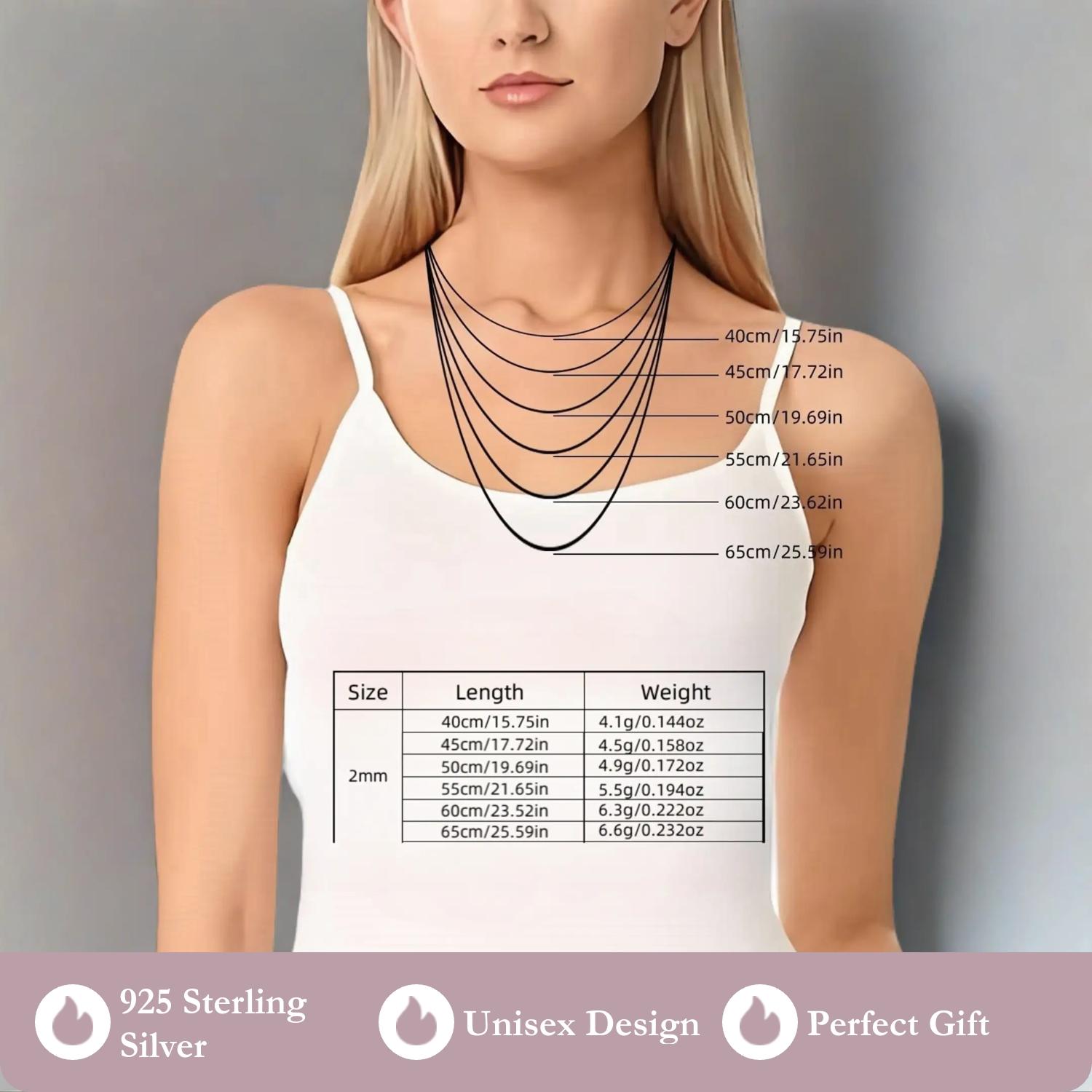 925 Sterling Silver Round Bead Design Necklace, Fashion Jewelry for Party, Daily Clothing Decor, Trendy All-match & Exquisite Jewelry for Birthday Gift, Gifts for Girlfriend, Dainty Necklace, Daily Wear Necklace