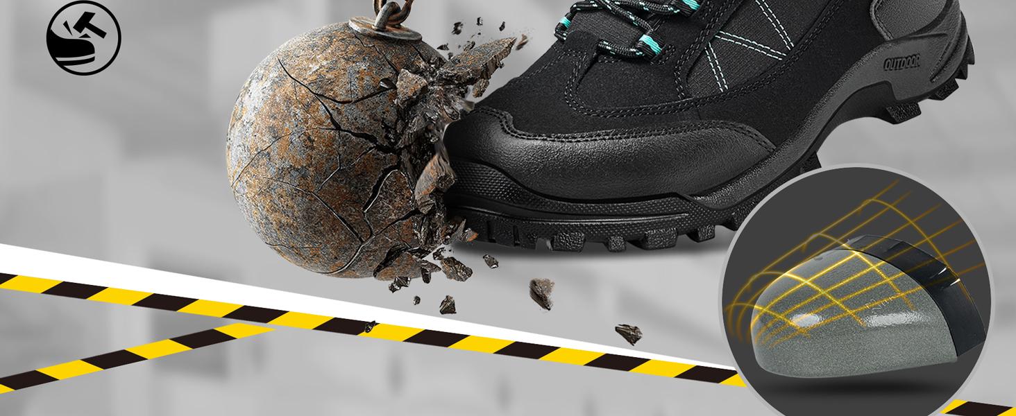 R CORD Steel Toe Boots for Women Waterproof Safety Work Boots Non-slip Composite Toe Boots for Women Steel Toe Shoes for Women Construction Boots Hiking Boots Womens SpringStatements