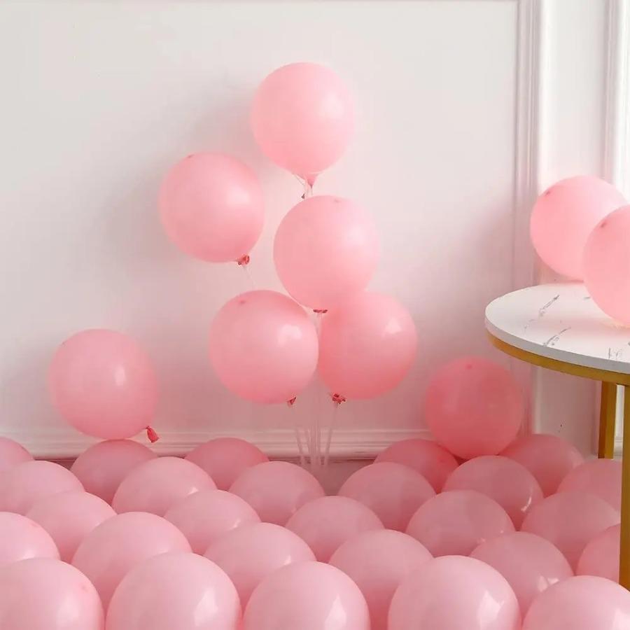 143PCS Light Pink Yellow Latex Balloon Set Suitable for Birthday Parties, Weddings, Valentine's Day Parties, Decoration