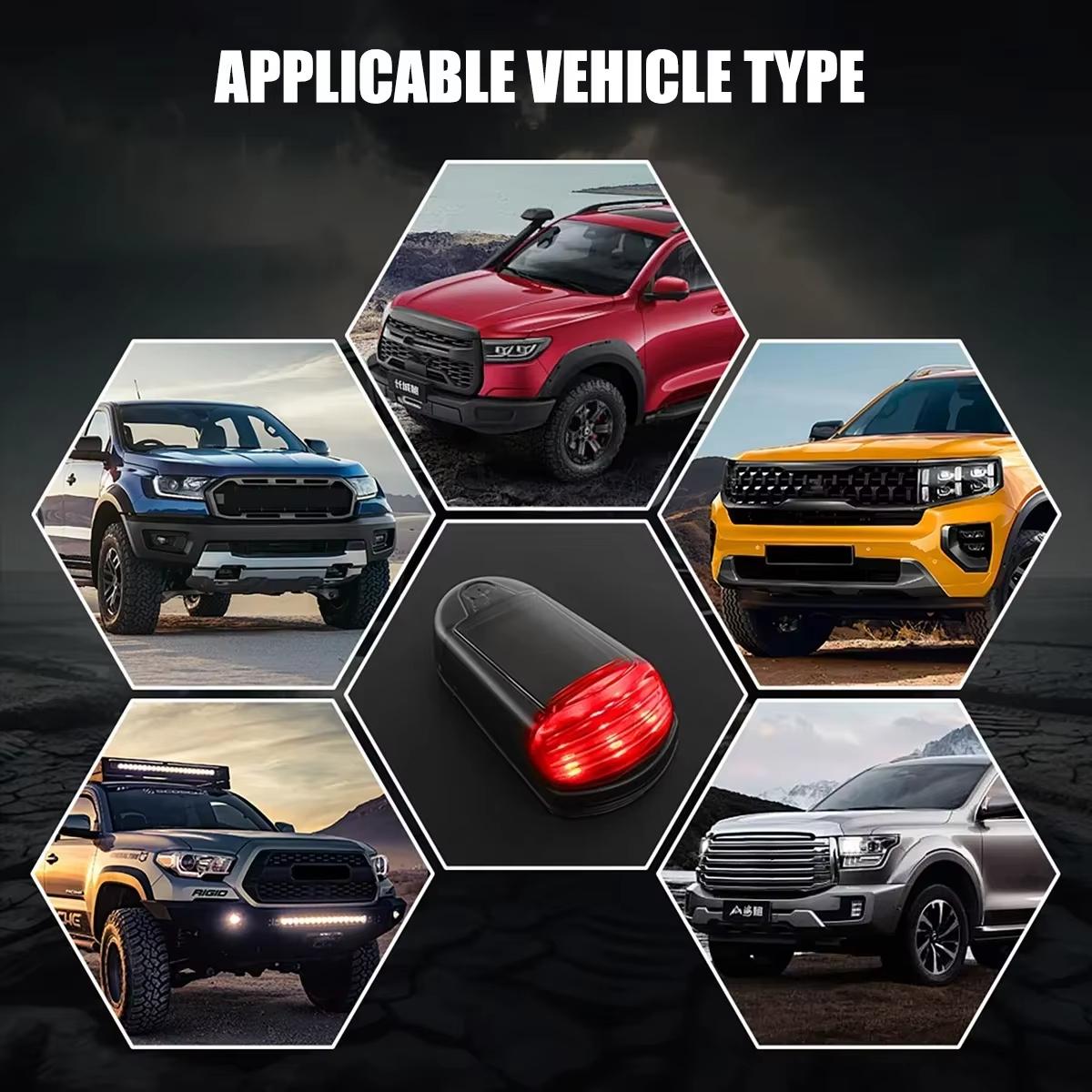 Car Solar Powered Security Strobe Light,Dummy Alarm Wireless Warning Anti-Theft Caution Lamps,LED Flashing Imitation Decoration