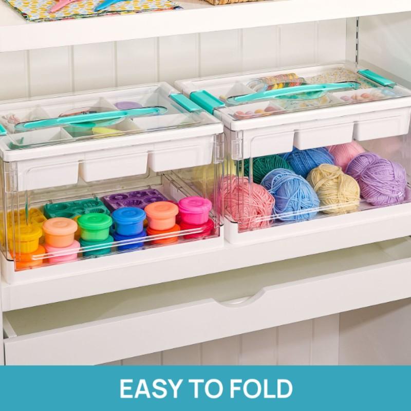 Upgrade Transparent Handmade Storage Box, Multi-Functional Divider for Medicines, Books, Toys, Cosmetics, Easy Access, Home Organization Helper