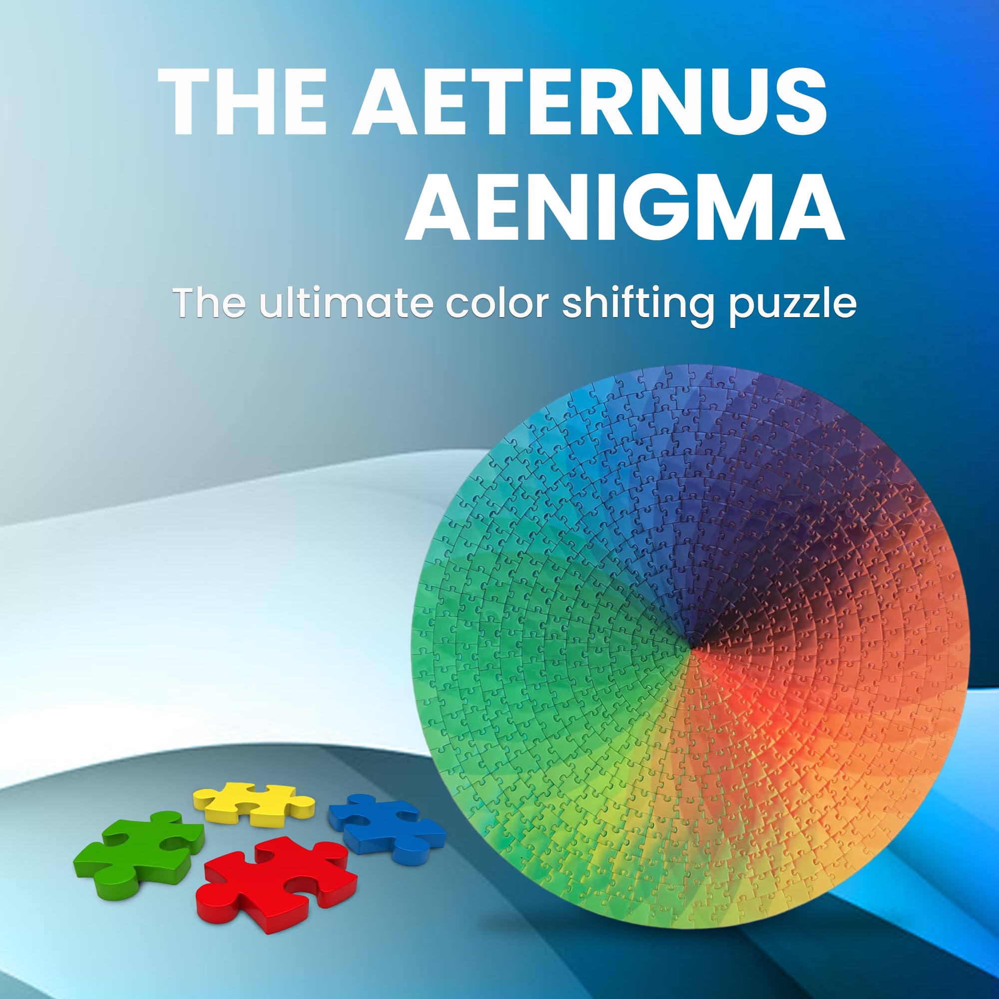 1 set of 1000 puzzle pieces for adults and teenagers - gradient rainbow circle puzzle difficulty and challenge, suitable for friends, parents, and couples to play puzzles, perfect birthday and Valentine's Day gifts Jigsaw Puzzles