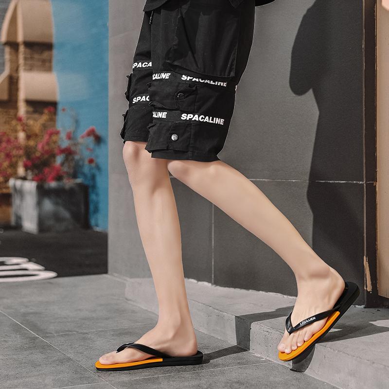 Men's PVC Flip Flops, Casual Comfortable Beach Sandals, Lightweight Non-Slip House Slippers, Ideal for Living Room, Bathroom, Beach