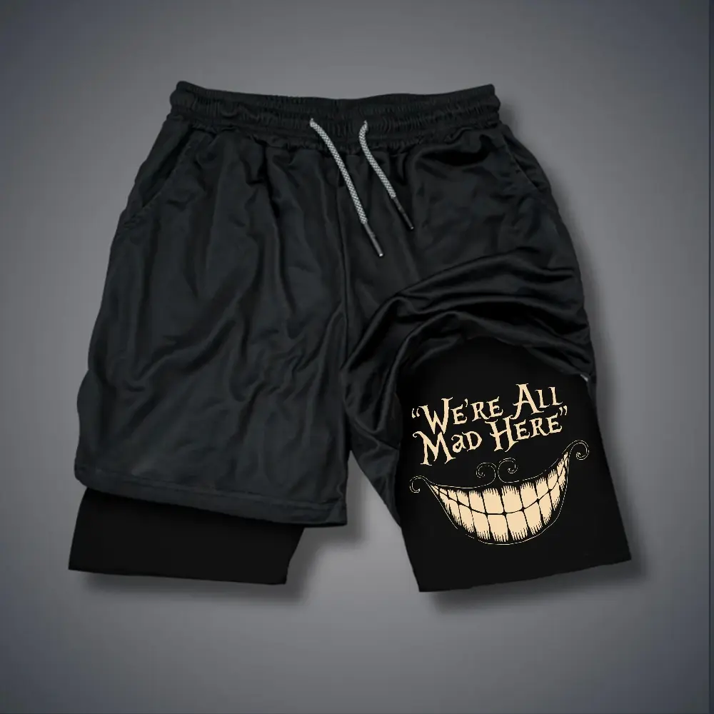 80s 90s Double-Layer Sports Shorts Graphic Shorts Black Camo Streetwear Shorts Men Outfits Men Vacation Outfits Shorts