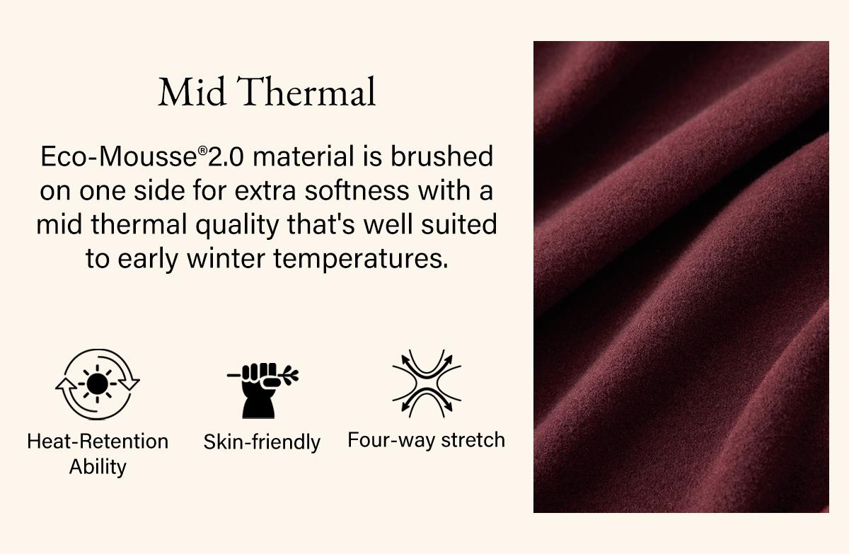 OGL Eco-Mousse Thermal Ruched Sides Tuckable Mockneck Top ProWarm 41F-59F Elegant Knit Minimalist Womenswear teacher bae outfit Clothes Clothing SpringStatements