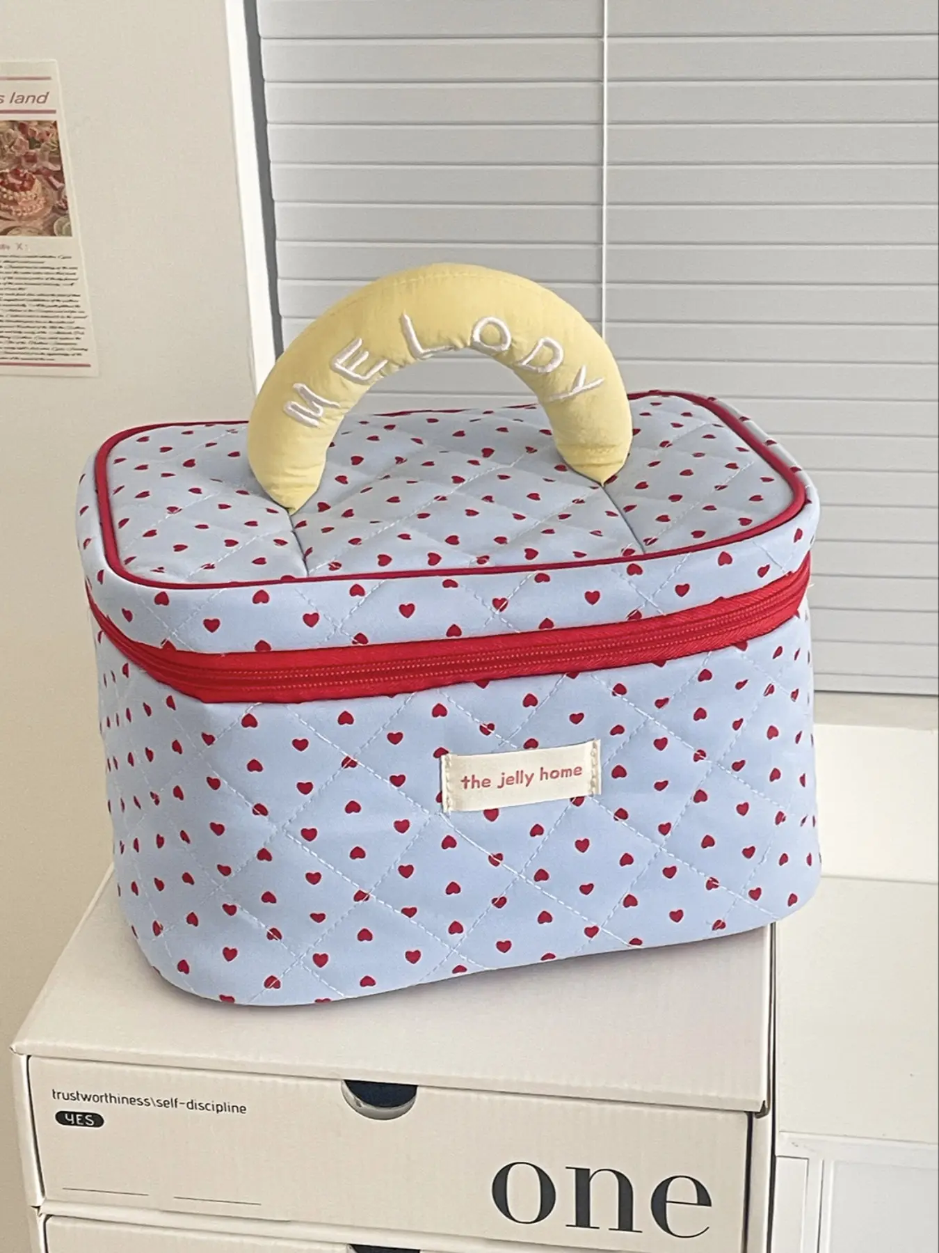 Heart Cosmetic Bag 2026 New High Aesthetic Storage Bag, Portable Large Capacity Wash Kit, Casual Random Print Design, Travel Cosmetic Bag, Cosmetic Pouch