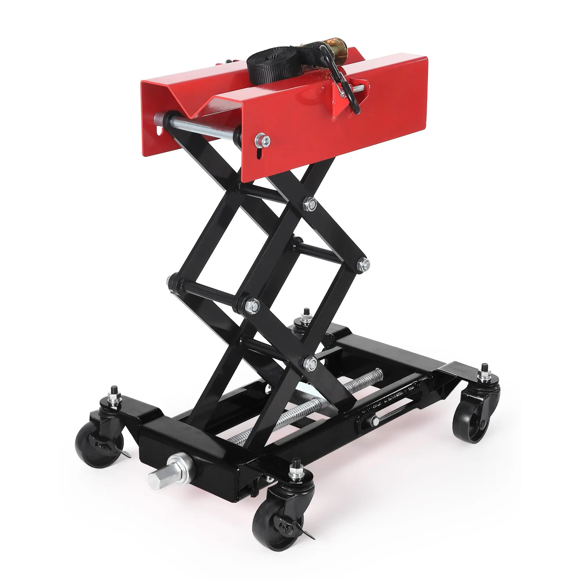 450 LBS Transmission Jack, Heavy-Duty Auto Repair Lifting Jack | Adjustable Low Profile Transmission Jack with Safety Straps & 4 Swivel Wheels,Multiple Colors