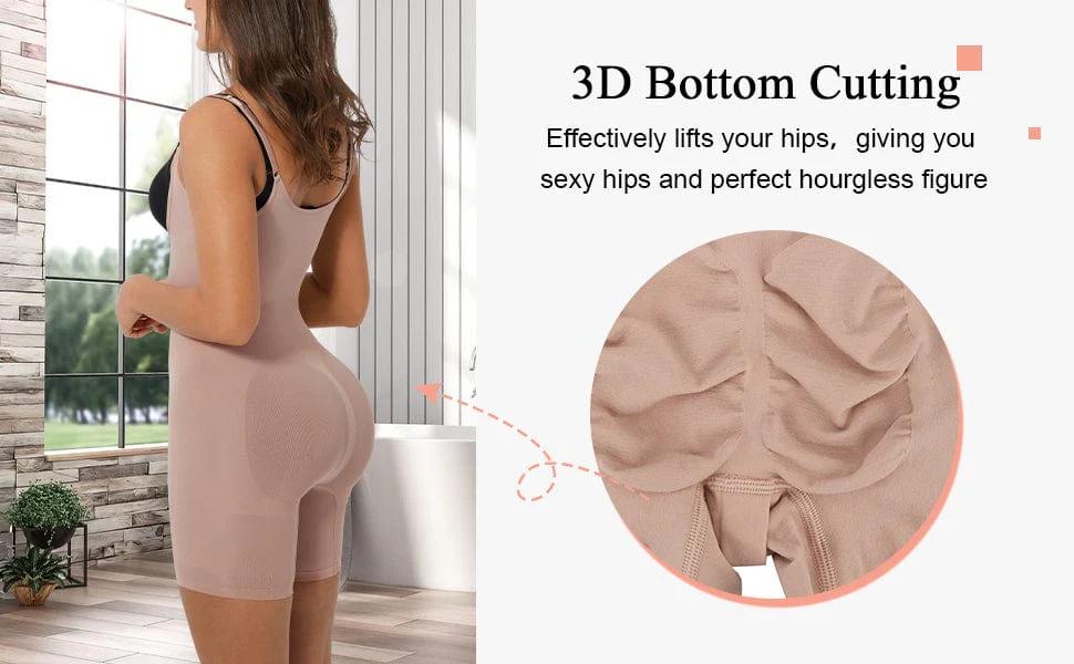 SHAPESHE Spring Fashion Seamless Bodysuits Shapewear Open Bust Hip Lifting Stretch Tights