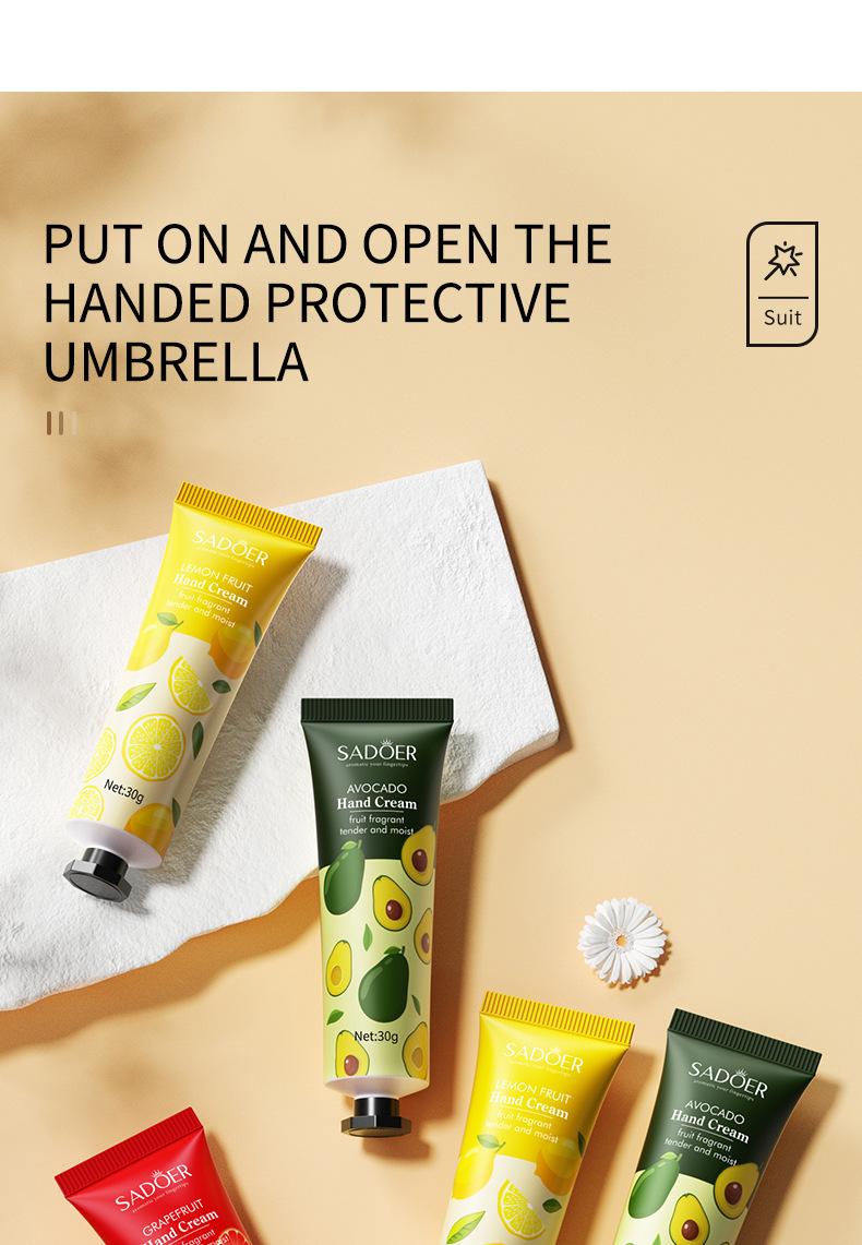 SADOER Anti-Crack Mini Hand Cream Hand Skin Care for Dry Cracked Hands Set, 5 Pieces Included