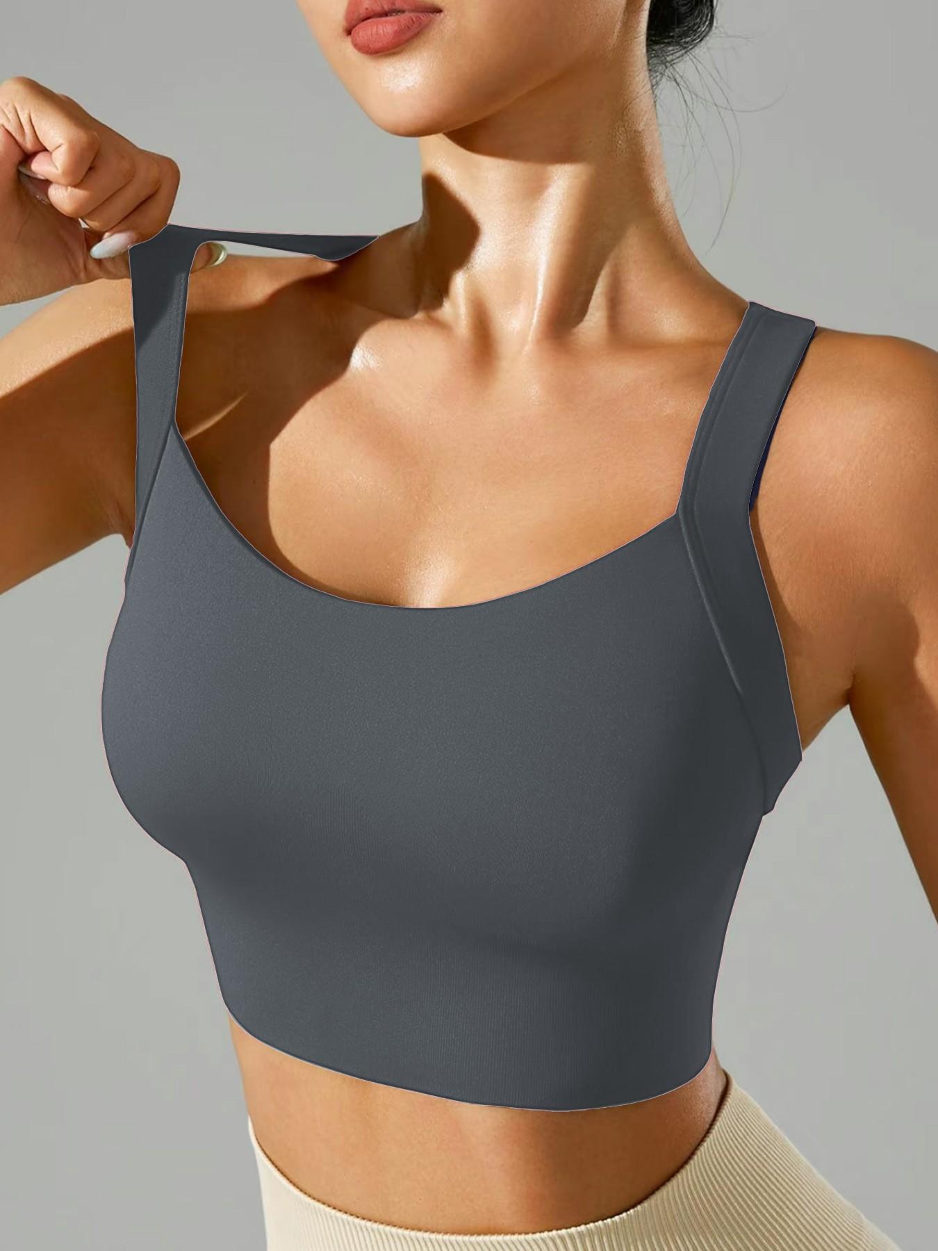 High-Strength Shockproof Sports Bra with Cross-Back Buckle Closure, Women's Athletic Underwear for Gym and Workout