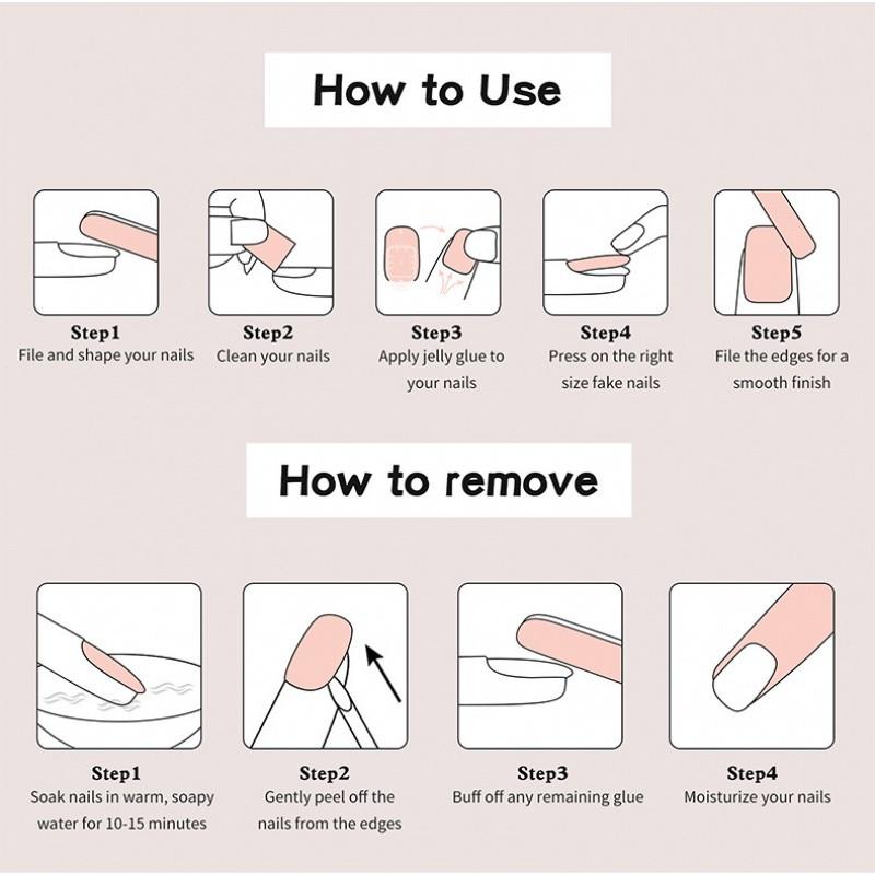 Nude Sheer French Press On Nails, 3D Milky White Shell Texture Carving, Gold Outline Wire, Butterfly & Flower Accents with Green Rhinestones and Pearls, Luxurious Elegant Long Trapezoid Removable False Nails with Jelly Glue and Nail File