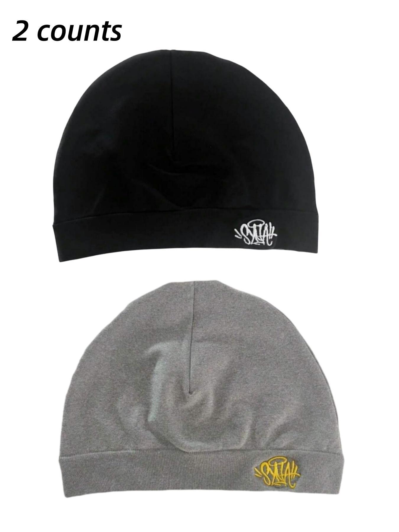 Men Women Letter Print Baker Hat, Casual Outdoor Running Caps, Fashionable Breathable Elastic Material, All Season Fitted Design, Outdoor Sports Hat