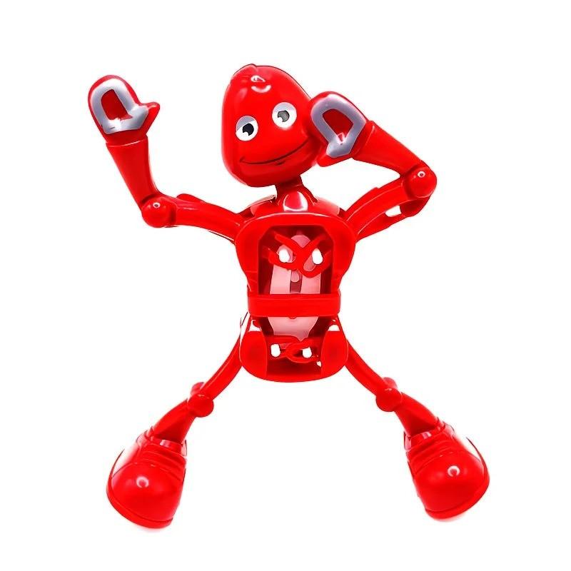1pc Realistic Dancing Robot, Wind-Up Spring Design, Funny Split Pose, Fun Swinging Ornament, Creative Holiday Gift