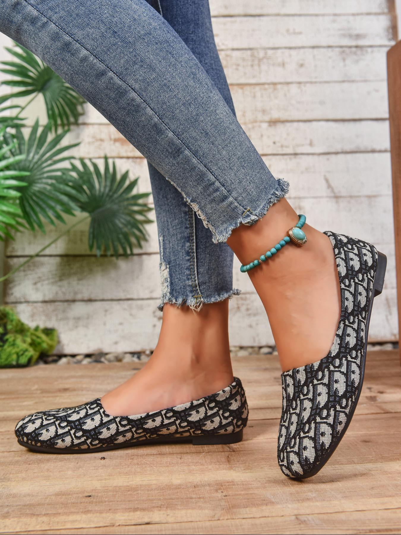 Women's Solid Color Ballet Flats, Comfortable Breathable Casual Shoes, Lightweight Easy Wear Ladies & Girls Footwear, Slip Ins Shoes