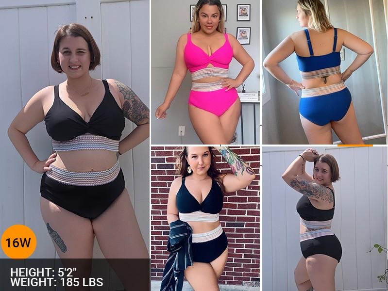 Daci Plus Size Two Piece Swimsuits - High Waisted Bikini for Women Tummy Control Bathing Suits Knot Twist Swimwear 2026 Daci Plus Size Two Piece Swimsuits - High Waisted Bikini for Women Tummy Control Bathing Suits Knot Twist Swimwear 2026