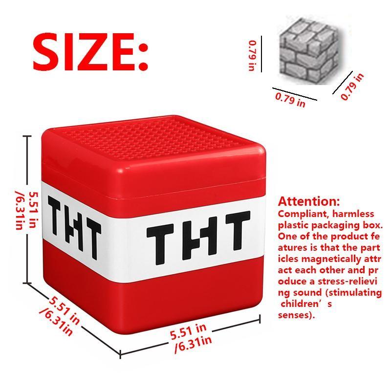 Tnt Storage Box Set, Magnetic Blocks Building Kit, Stem Montessori Teaching Toy, Suitable for Kids Aged 4-8 & 9-14, Birthday Gift