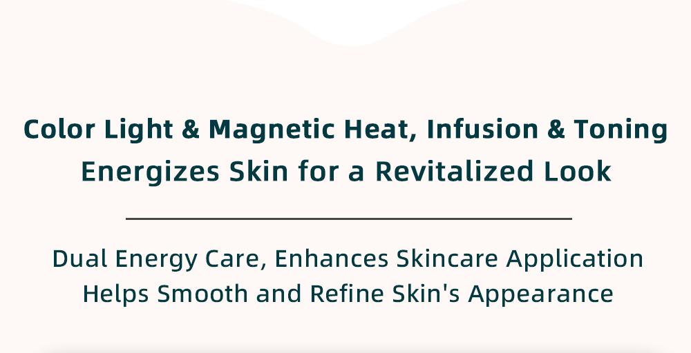 LixZyvo 7-Color LED Beauty Device with Advanced Beauty Technology & Soothing Thermal Care, Dolphin-Inspired Face & Neck Massager, Vibration Massage, Smart Skin-Touch Sensor