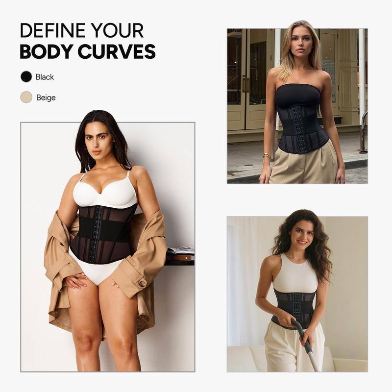 Nebility Women's 3 Belts Sports Belt Shapewear for Daily Gym Basic Minimalist Faja Comfort Womenswear Body Sculpting Compression Workout Waistband Exercise Waistband Corset Waist Shaping Elastic Sport Band Lady