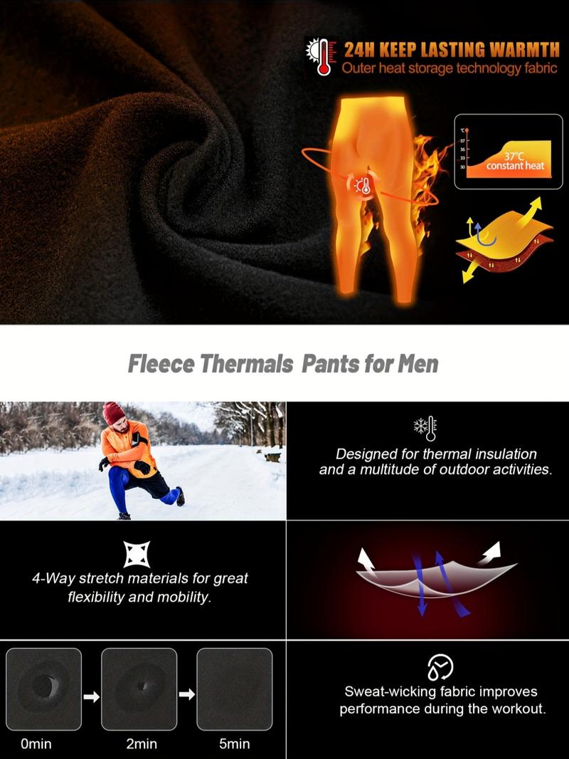 2-Pack Men’s Thermal Base Layer Set – Compression Garment, Fleece-Lined Compression Top & Pants with “Bull Head” Print, Warm Stretch Gear for Cold-Weather Running, Skiing, Hiking & Winter Outdoor Training
